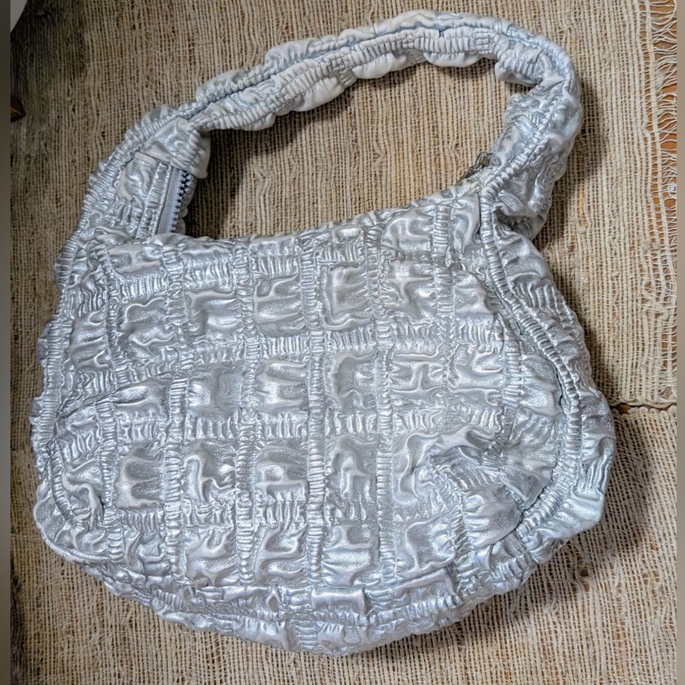 Jason Wu Fay Bubble Baguette Shoulder Silver Handbag